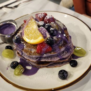 The Hangout - Ube pancakes - Breakfast & Brunch Near Me - Walnut Creek, California The Hangout - Ube pancakes - Breakfast & Brunch Near Me - Walnut Creek, California