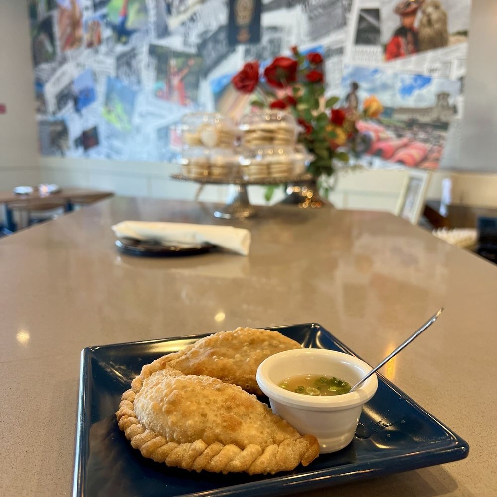 Inka Mama's - Empanadas $12.70A portion of two with a choice of: Beef or Chicken or spinach with cheese. 3/5 okay because they were a little bitter. - Peruvian Near Me - Tustin, California
