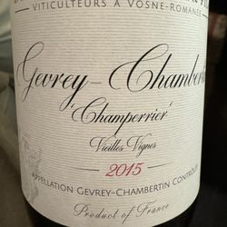 Maison du Colombier - One of the wines chosen by our waiter.