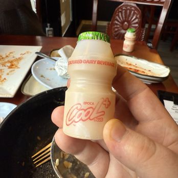 Seoul Tofu & Jjim - Complimentary post-meal dessert (probiotic drinkable yogurt shot) - Korean Near Me - Seattle, Washington Seoul Tofu & Jjim - Complimentary post-meal dessert (probiotic drinkable yogurt shot) - Korean Near Me - Seattle, Washington
