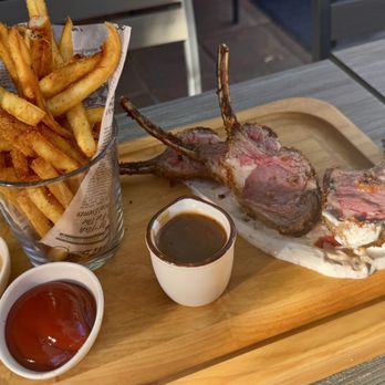 Rene At Tlaquepaque - Colorado Rack of Lamb medium rare - French Near Me - Sedona, Arizona