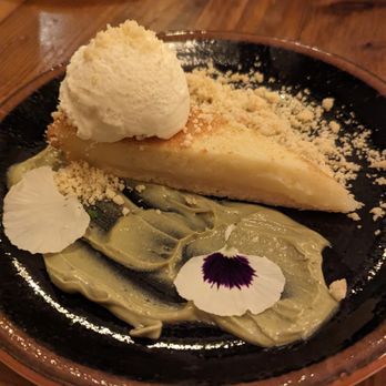 Puritan & Company - Chef tasting menu - miso cheesecake (great textures, not my cup of tea flavor wise) - New American Near Me - Cambridge, Massachusetts