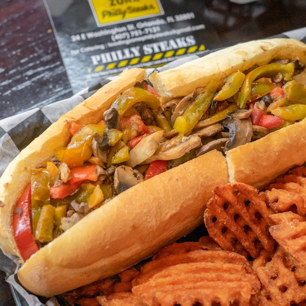 Loading Zone Philly Steaks - Mushroom Cheese Steak - Cheesesteaks Near Me - Orlando, Florida Loading Zone Philly Steaks - Mushroom Cheese Steak - Cheesesteaks Near Me - Orlando, Florida