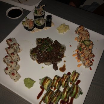 Ten - Wagu beef roll in the middle, soft shell crab roll in back, can't recall others but all were amazing! - Sushi Bars Near Me - Charlottesville, Virginia Ten - Wagu beef roll in the middle, soft shell crab roll in back, can't recall others but all were amazing! - Sushi Bars Near Me - Charlottesville, Virginia