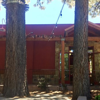 The Copper Q - Side view of the shop from their patio tables. - Bakeries Near Me - Big Bear Lake, California The Copper Q - Side view of the shop from their patio tables. - Bakeries Near Me - Big Bear Lake, California