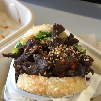 KoJa Kitchen - Bulgolgi (beef) KoJa: ultimate delish! Best eaten when piping hot for the ultimate rice patty crunch :) - Asian Fusion Near Me - Berkeley, California KoJa Kitchen - Bulgolgi (beef) KoJa: ultimate delish! Best eaten when piping hot for the ultimate rice patty crunch :) - Asian Fusion Near Me - Berkeley, California