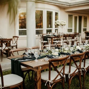 Honeywood Events - 8ft wood table - Party Equipment Rentals Near Me