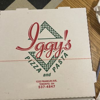 Iggy's Pizza - a box of pizza on a table - Pizza Near Me - Toronto, Ohio