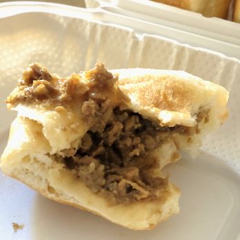 Well Season - Baked BBQ Pork Bun (Filling didn't taste or look like bbq pork) - Dim Sum Near Me - Davis, California Well Season - Baked BBQ Pork Bun (Filling didn't taste or look like bbq pork) - Dim Sum Near Me - Davis, California