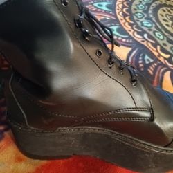 Todd Shoe Repair - This is my shoe, you can see there is a 1 and 5/8 inch lift a that is necessary for my balance and walking. I am looking for a cobblers help