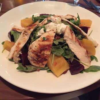 Bambara - Cambridge - Goat cheese, beet, arugula salad with chicken - New American Near Me - Cambridge, Massachusetts
