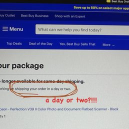 I paid for same day.  It never arrived and won't be shipped for days.