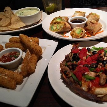 BJ's Restaurant & Brewhouse - Happy hour menu. All fried or loaded with cheese, not bad, but not great. - New American Near Me - Glendale, California BJ's Restaurant & Brewhouse - Happy hour menu. All fried or loaded with cheese, not bad, but not great. - New American Near Me - Glendale, California