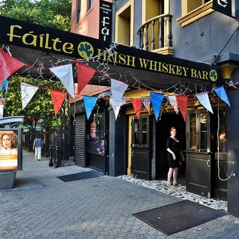 Failte - the entrance to a restaurant with flags and bunting - Pubs Near Me - New York, New York Failte - the entrance to a restaurant with flags and bunting - Pubs Near Me - New York, New York