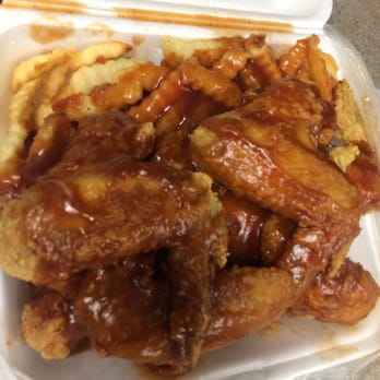 Jerry's Carry Out - Chicken wings and French fries with mambo sauce on both - Chinese Near Me - Washington, DC, District of Columbia Jerry's Carry Out - Chicken wings and French fries with mambo sauce on both - Chinese Near Me - Washington, DC, District of Columbia