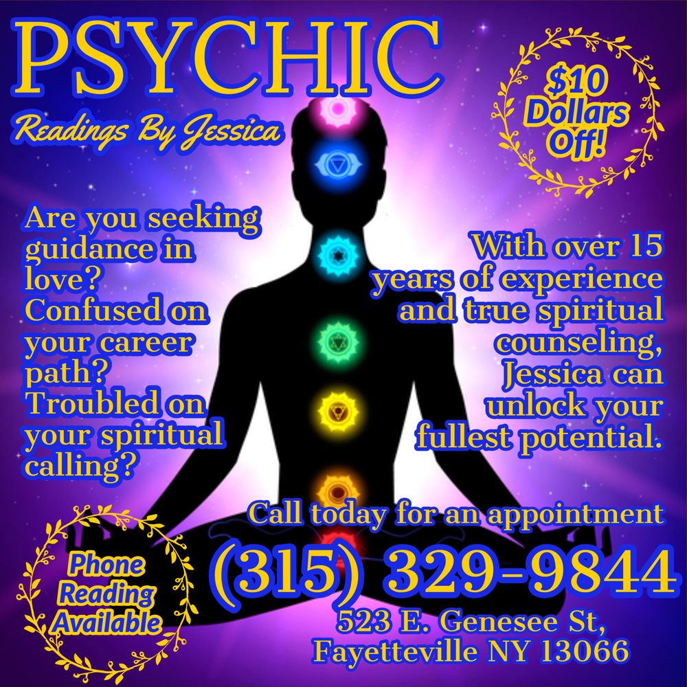 Social spots from Psychic Readings By Jessica
