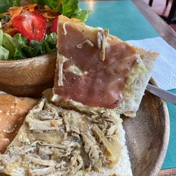 Café la Antigua - Two meat baguette with salad
