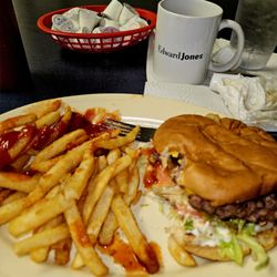 Douglass Corner Cafe - Burger and fries.