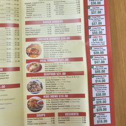 Andi's Pizza & Grill - Most Recent Menu