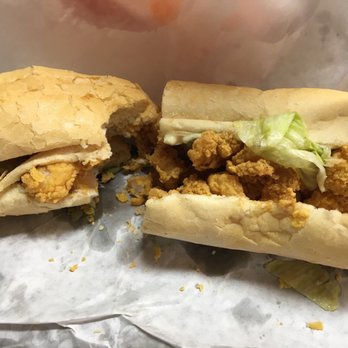Castnet Seafood - Shrimp on french bread dressed( Mayo, lettuce, Pickle, tomato. - Seafood Markets Near Me - New Orleans, Louisiana