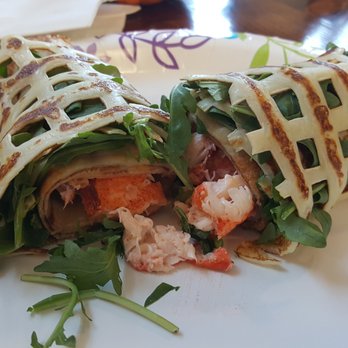 Sunrise Cafe - Refreshing Lobster Roll Crepe! - Creperies Near Me - Bar Harbor, Maine