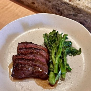 Omai Restaurant - Wagyu with yu choy - Japanese Near Me - Toronto, Ontario