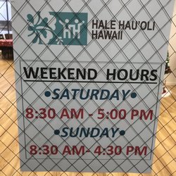 Hale Hau'oli - Weekend hours as of 1/4/2020