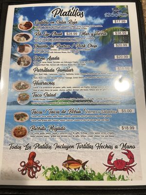 Menu photo 2 Mariscos Pablo Stockton, CA Menu photo 2 Mariscos Pablo Stockton, CA