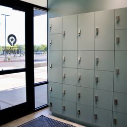 The Foundry - Lockers available for use during class.