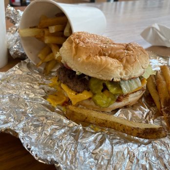 Five Guys - Bacon cheese Burger - Burgers Near Me - Indianapolis, Indiana