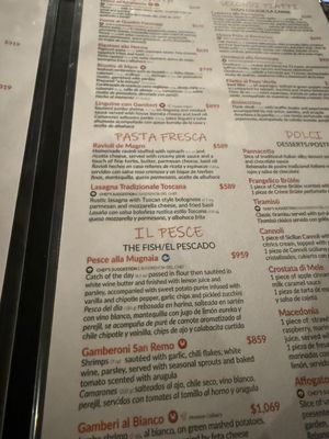 Menu photo 2 Bella California Cabo San Lucas, BCS