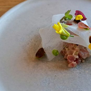 OX - Smoked Ballywalter veal, radish, black garlic, lovage. 2025 04 17. M1. - Modern European Near Me - Belfast, BFS