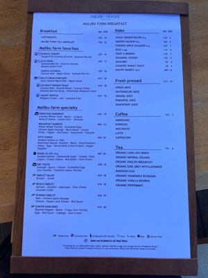 Menu photo 1 Malibu Farm Cabo San Lucas, BCS