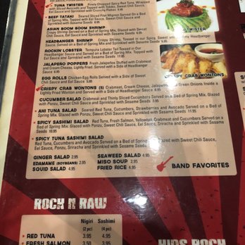 Rock N Roll Sushi - menu - Sushi Bars Near Me - Gulfport, Mississippi Rock N Roll Sushi - menu - Sushi Bars Near Me - Gulfport, Mississippi