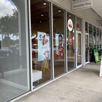 Smoothie King - a sign in the window of a store - Juice Bars & Smoothies Near Me - Deerfield Beach, Florida Smoothie King - a sign in the window of a store - Juice Bars & Smoothies Near Me - Deerfield Beach, Florida