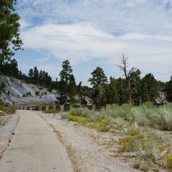 Deer Creek Trailhead - Leaving the trail that crosses Route 156 to the parking lot.