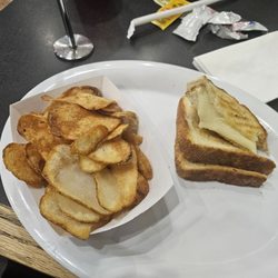Broma's Deli - McComb - Grilled cheese and homeade chips..
