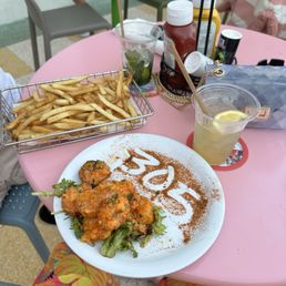 Dynamite shrimp and French fries