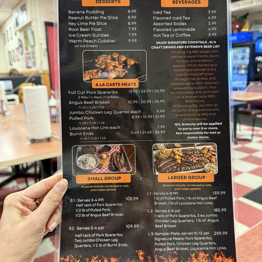 Smoking Pig BBQ - Menu - Barbeque Near Me - San Jose, California