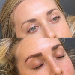 Well Brow - Before (top)
After (bottom)