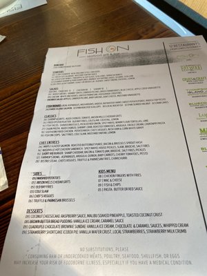 Menu photo 8 Fish On Lewes, DE
