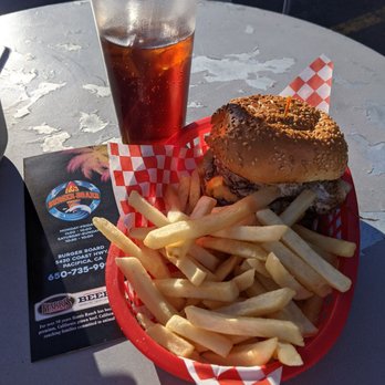 Burger-Board - Wipe-Out Burger and Iced Tea - $20 with tax & tip - Hot Dogs Near Me - Pacifica, California