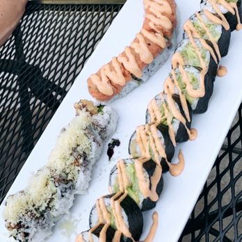 Ato Sushi - a plate of sushi on a table - Sushi Bars Near Me - Grand Rapids, Michigan