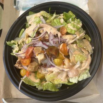 The Conservatory - Galleria - Chopped salad with chicken. - Food Court Near Me - Houston, Texas The Conservatory - Galleria - Chopped salad with chicken. - Food Court Near Me - Houston, Texas