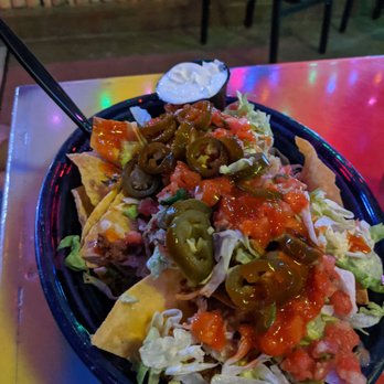 Nacho Hippo - Fire in the hole nachos. Soooo spicey. More than my husband could handle. And he LIKES spice. - Mexican Near Me - North Myrtle Beach, South Carolina