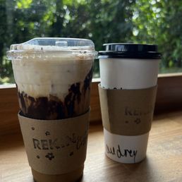 Tiramisu Latte Black drip coffee