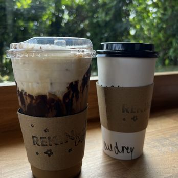 Rekindle Coffee - Tiramisu Latte Black drip coffee - Cafes Near Me - Orange, California