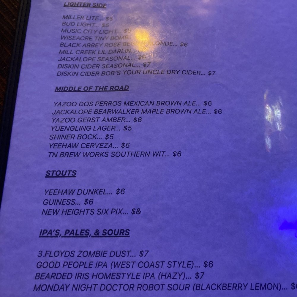 The Local - Drink menu - Bars Near Me - Nashville, Tennessee The Local - Drink menu - Bars Near Me - Nashville, Tennessee