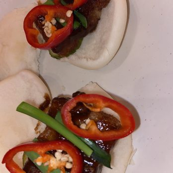 La Chinesca - Bao buns (broken buns, no flavor just the spicy peppers on top) - New Mexican Cuisine Near Me - Philadelphia, Pennsylvania La Chinesca - Bao buns (broken buns, no flavor just the spicy peppers on top) - New Mexican Cuisine Near Me - Philadelphia, Pennsylvania