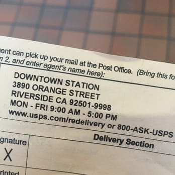 US Post Office - I was turned away from picking up my package and told I had to wait till 10:00 a.m.  WOW! - Post Offices Near Me - Riverside, California